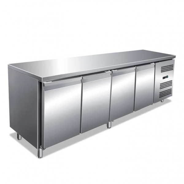 Tavolo refrigerato 4 porte +2°/+8° C | 223 x 70 x 85 cm