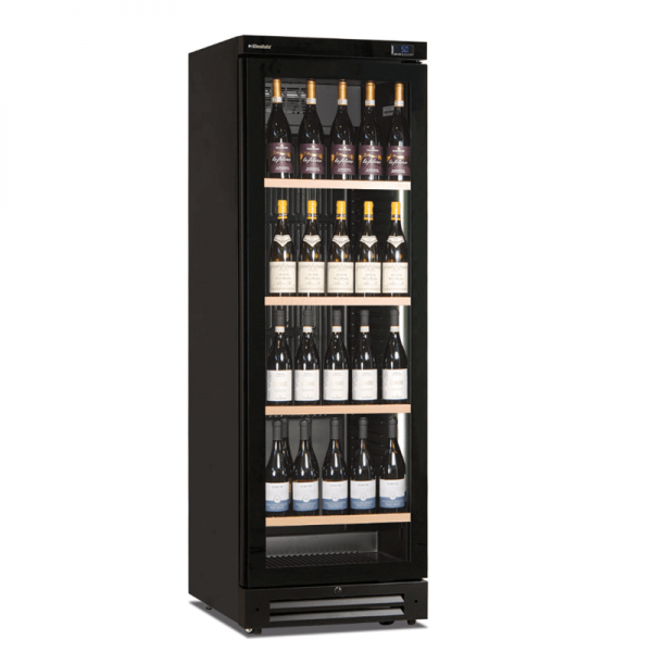 Vitrine à vin I401WINE 126 bouteilles avec étagères en bois | 60 x 65 x 186 cm