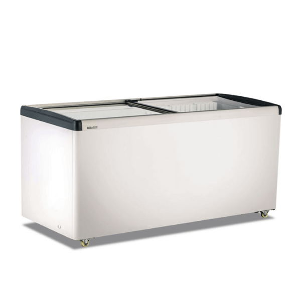 Congélateur coffre avec portes vitrées 501 L -18° / +10° C | 182 x 65 x 90 cm