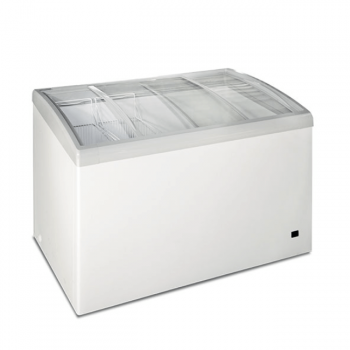 Congelatore a pozzetto con porte in vetro 300 L -22° C | 122.5 x 65 x 83 cm