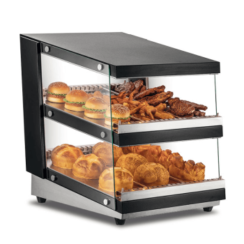 Vitrine de comptoir chauffante libre-service pour aliments