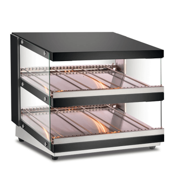Vitrine de comptoir chauffante libre-service pour aliments