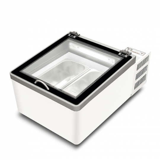 Présentoir à glaces de comptoir avec 2 parfums POP