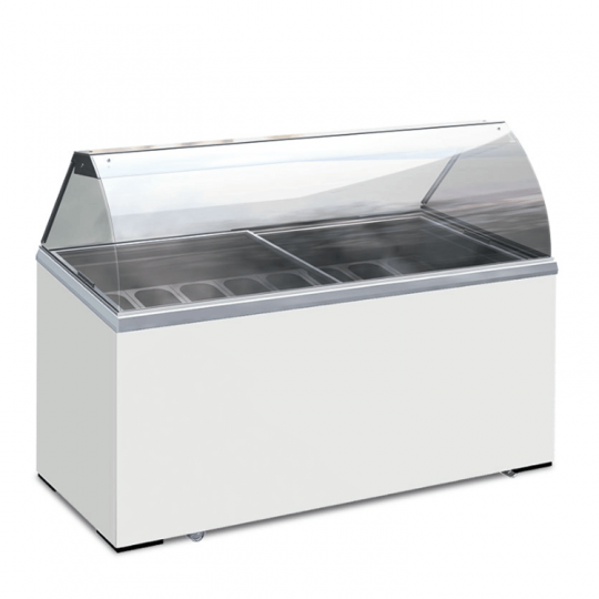 Vitrine de glaces 8 parfums, gamme ICE