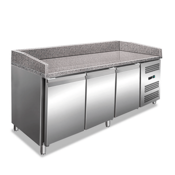 Banco pizza 3 porte con piano di lavoro in granito PK36