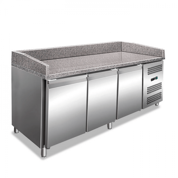 Banco pizza 3 porte con piano di lavoro in granito PK36