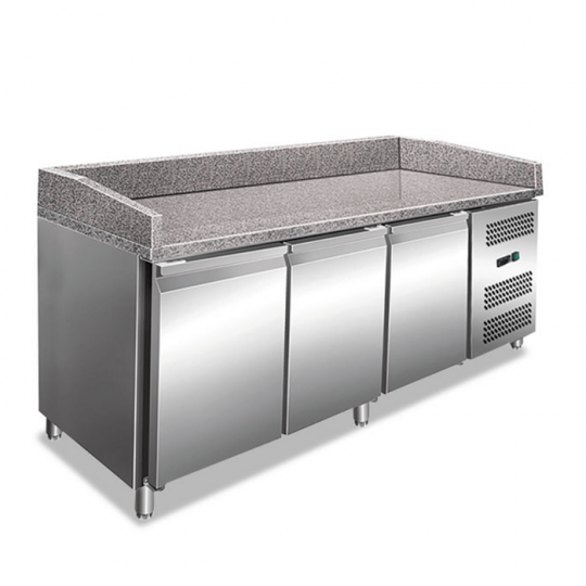 Banco pizza 3 porte con piano di lavoro in granito PK36