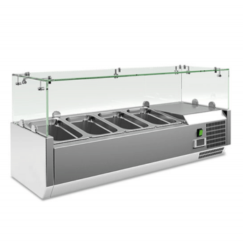 Vitrine réfrigérée pour ingrédients, longueur 100 cm