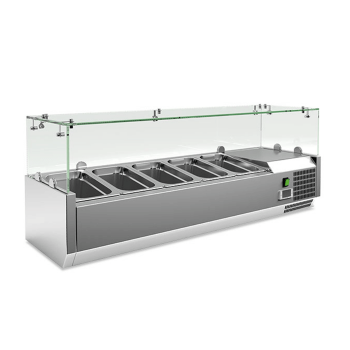 Vetrina refrigerata per ingredienti lunghezza 120 cm