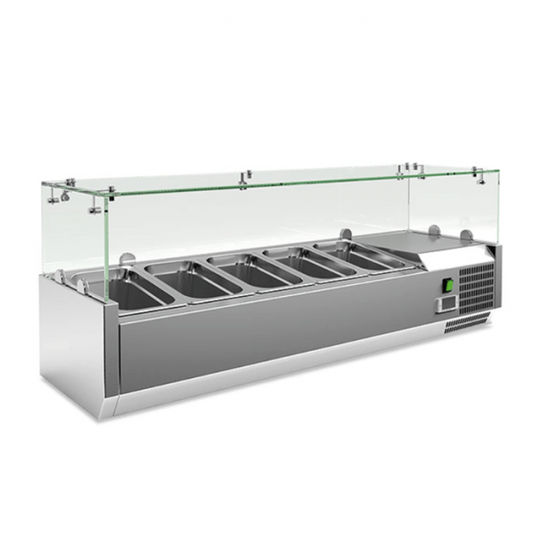 Vetrina refrigerata per ingredienti lunghezza 120 cm