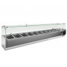 Refrigerated countertop topping unit 200 cm