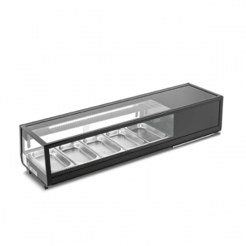 Counter-top refrigerated display case for sushi 135 cm