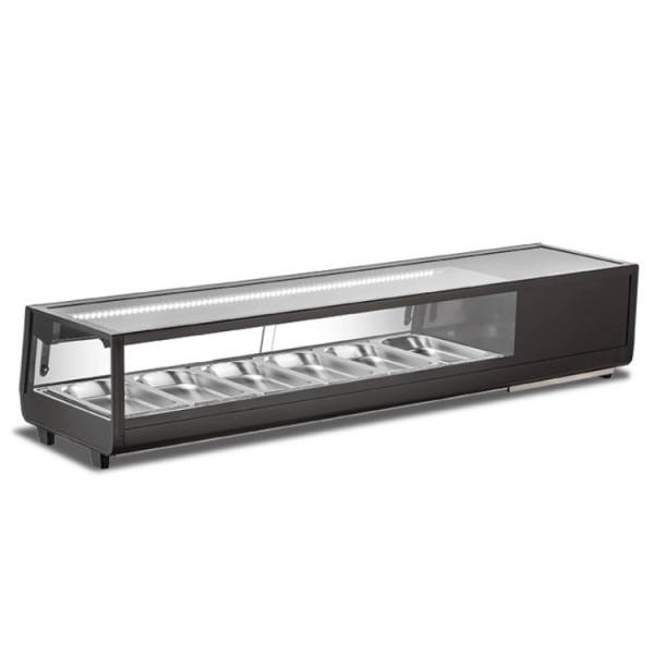 Vetrina da banco per sushi lunghezza 153 cm
