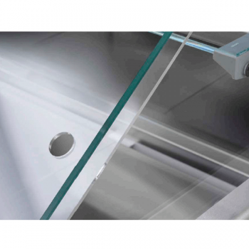 Plexiglass rear slides for MR serve over counter