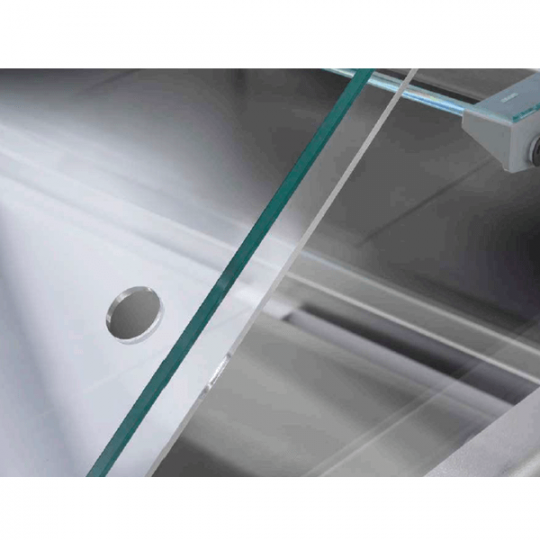 Plexiglass rear slides for MR serve over counter