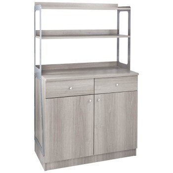 MEUBLE DE SALON HAUT 2 PORTES ET 2 TIROIRS - L.90 x P.48 x H.155 cm