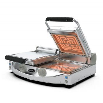 Piastra di cottura doppia in vetroceramica trasparente SPIDOCOOK 3 kW | 50 x 25 cm