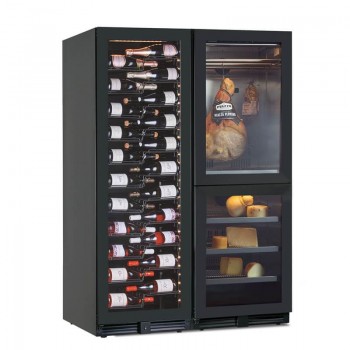 Frigovetrina per vini salumi e formaggi a 3 zone 850 L | 121 x 70 x 180,4 H cm