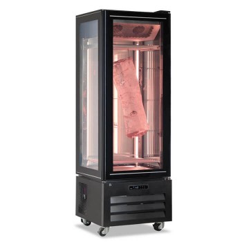 Frigo vetrina panoramica per conservazione carne 319 L | 65 x 65 x H 195 cm