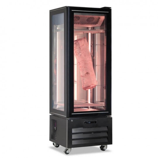 Frigo vetrina panoramica per conservazione carne 319 L | 65 x 65 x H 195 cm