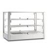 Vetrina riscaldata da banco 3 ripiani ECQ70 | 70 x 40 x 50 cm