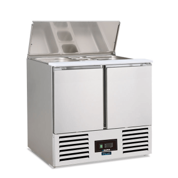 Saladette a 2 porte con coperchio +2°/+8° C | 90 x 70 x 87 cm
