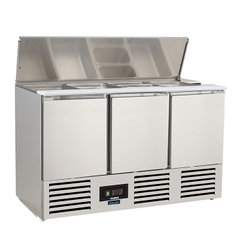 Saladette a 2 porte con coperchio +2°/+8° C | 136.5 x 70 x 87 cm