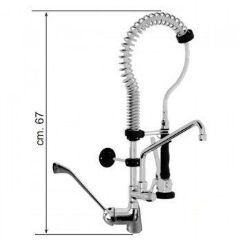 MIGNON SHOWER GROUP + RUB. HALF TUBE + MIXER LONG OR SHORT LEVER