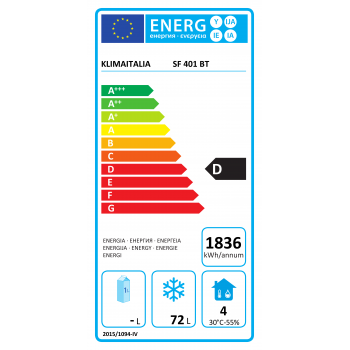 Saladette freezer a 1 porta -20°/-10° C | 43,5 x 70 x 87 cm