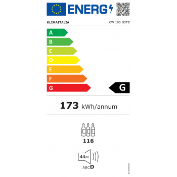 CAVE À VIN DOUBLE TEMPÉRATURE 120 BOUTEILLES - 59,5 x 69 x 180 H CM