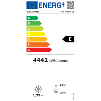Congélateur coffre avec vitres coulissantes droites -22/+10° C 796 litres M25 | 250 x 85 x 87 H cm