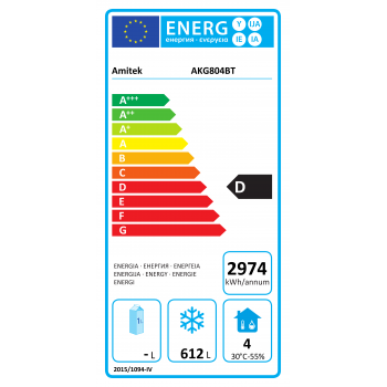 ARMOIRE RÉFRIGÉRÉE POUR GLACIER 733 L - TEMPÉRATURE -18/-22 °C