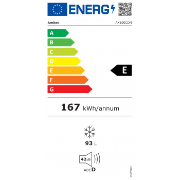 Congélateur coffre 93 L avec porte battante -24 °C/+8 °C | 57,4 x 56,4 x H.84,5 cm