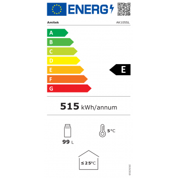VETRINA FRIGO PER BIBITE 105 L, DISPLAY DIGITALE | 36 x 41 x 188 H cm