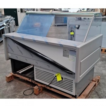 Banco frigo alimentare vetro dritto lunghezza 150 cm serie MH