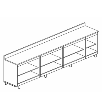 BARRE NEUTRE RETROBANK - L350 cm