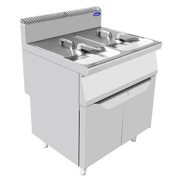 Friggitrice elettrica due vasche 11+11 L su vano profondità 70 cm AT77
