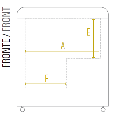dimensions avant du congélateur coffre