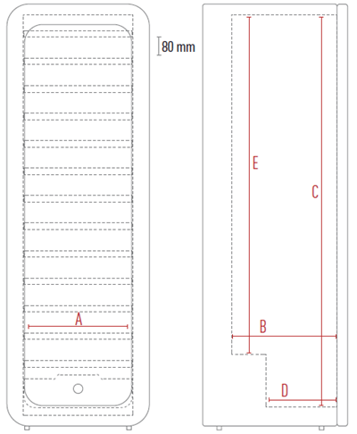 dimensioni interne cantinetta vini vinarius